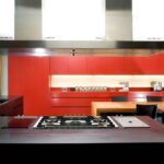 Hi-Macs S025 Fiery Red изготовлено в правила камня