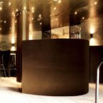 Hi-Macs S100 Coffee Brown изготовлено в правила камня