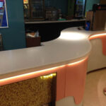 Hi-Macs G113 Iceberg изготовлено в правила камня