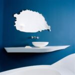 Hi-Macs S028 Alpine White изготовлено в правила камня