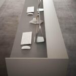 Hi-Macs G555 Steel Concrete изготовлено в правила камня