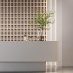 Hi-Macs G556 Snow Concrete изготовлено в правила камня