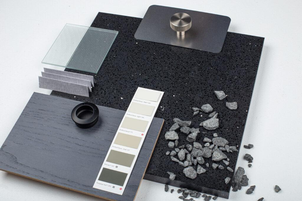 Technistone Starlight Black изготовлено в правила камня