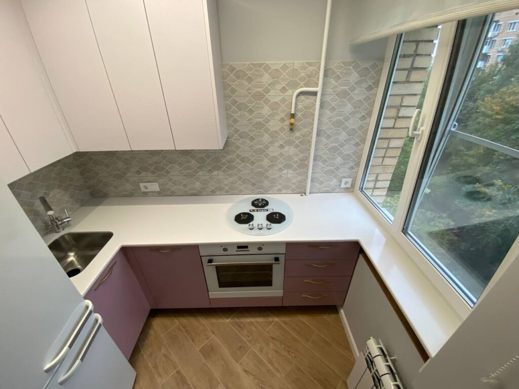 Столешницы из искусственного камня для кухни изготовлено в правила камня