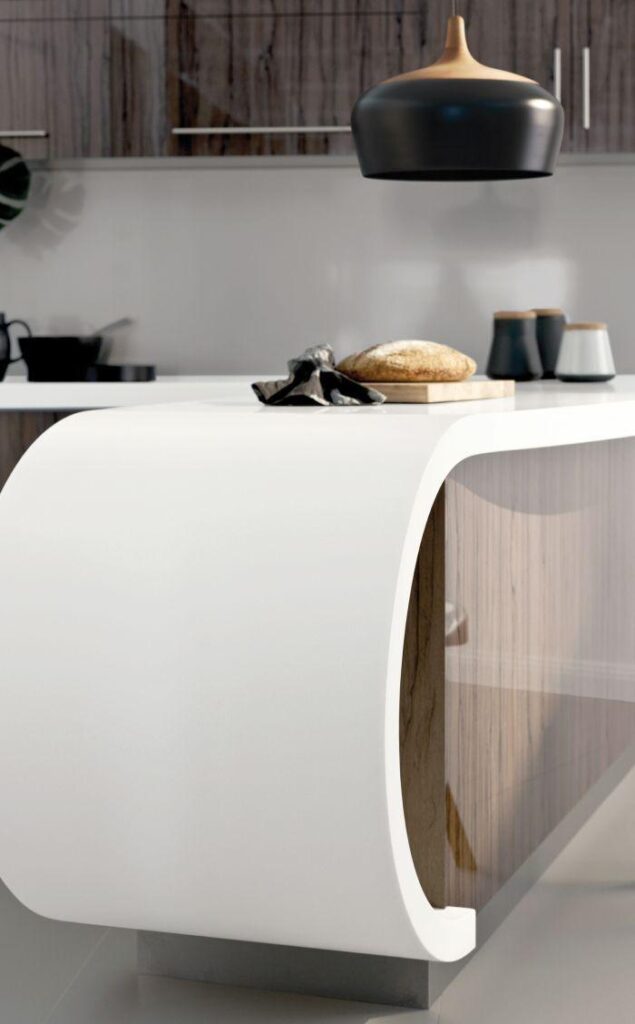 Grandex P-104 Pure White изготовлено в правила камня