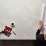 Caesarstone Cloudburst Concrete 4011 изготовлено в правила камня