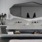 Caesarstone Airy Concrete 4044 изготовлено в правила камня