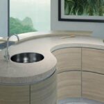 Caesarstone Bianco Drift 6131 изготовлено в правила камня
