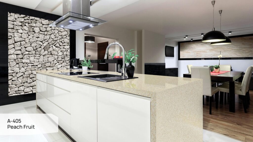 Grandex A-405 Peach Fruit изготовлено в правила камня