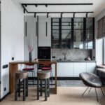 Столешница из кварцевого агломерата и мойка на кухню изготовлено в правила камня