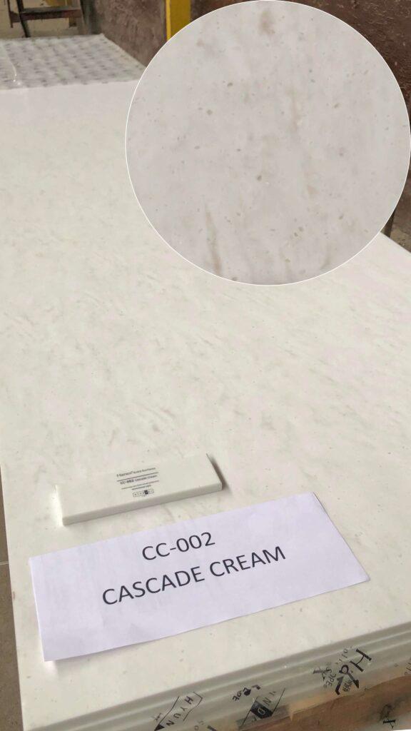 Hanex CC-002 Cascade Cream изготовлено в правила камня
