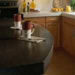 Corian Cocoa Brown изготовлено в правила камня
