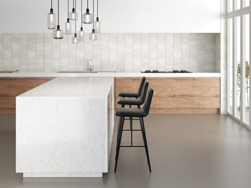 Silestone Pearl Jasmine изготовлено в правила камня