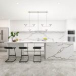 ETNA Quartz Calacatta Beige EQCM 058 изготовлено в правила камня