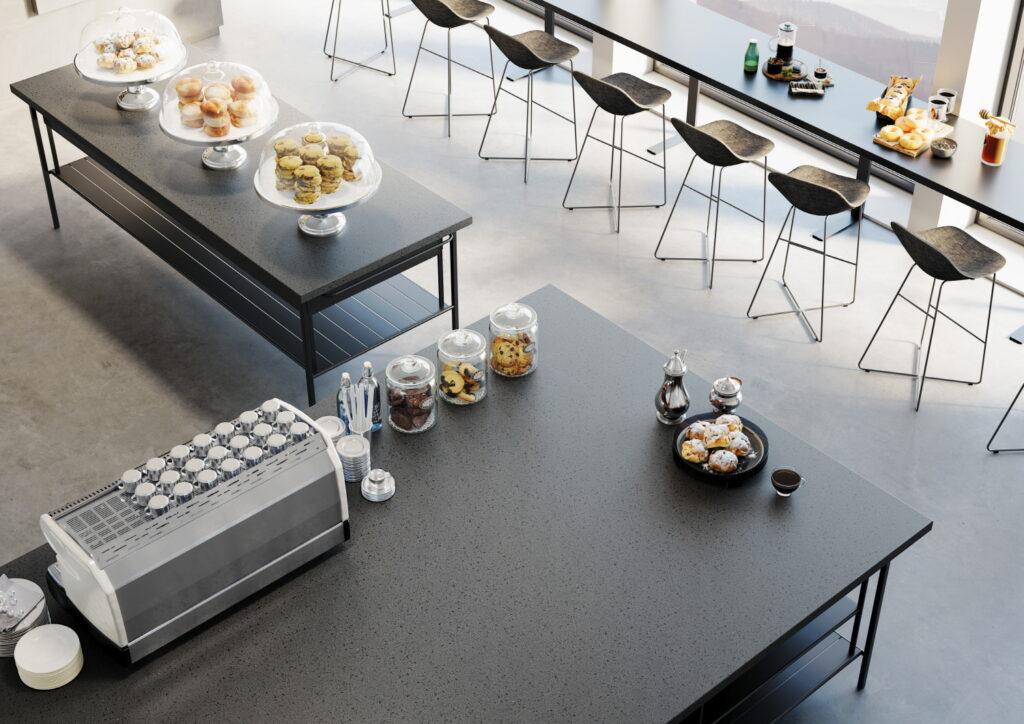 Hi-Macs G503 Night Stella изготовлено в правила камня