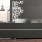 Hi-Macs M553 Ebony Concrete изготовлено в правила камня