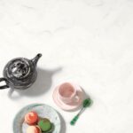 Hi-Macs M617 Aurora Blanc изготовлено в правила камня