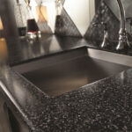 Hi-Macs VB01 Merapi изготовлено в правила камня