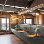 Hi-Macs M553 Ebony Concrete изготовлено в правила камня