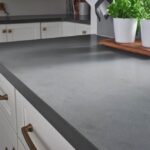 Hi-Macs M553 Ebony Concrete изготовлено в правила камня