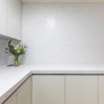 Hi-Macs M617 Aurora Blanc изготовлено в правила камня