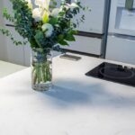 Hi-Macs M617 Aurora Blanc изготовлено в правила камня