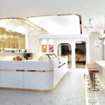 Hi-Macs M617 Aurora Blanc изготовлено в правила камня