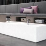 Hi-Macs M702 Frost изготовлено в правила камня