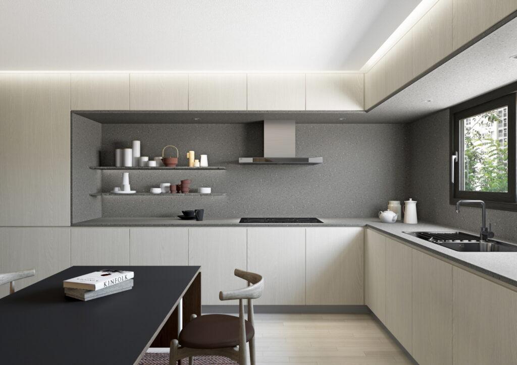 Hi-Macs W022 Moon Dusk изготовлено в правила камня