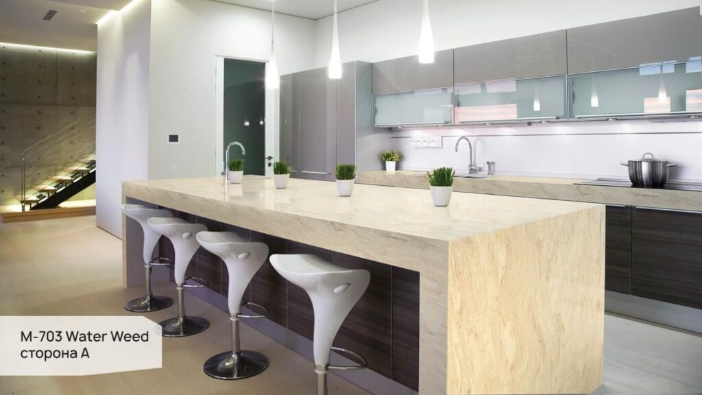 Grandex M-703 Water Weed (сторона А) изготовлено в правила камня