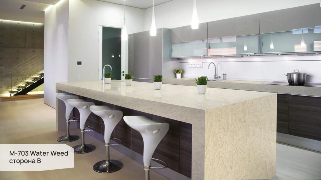 Grandex M-703 Water Weed (сторона B) изготовлено в правила камня