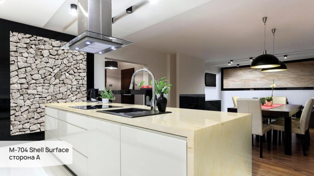 Grandex M-704 Shell Surface (сторона A) изготовлено в правила камня