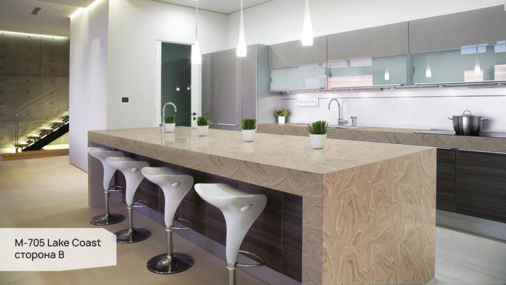 Grandex M-705 Lake Coast (сторона B) изготовлено в правила камня