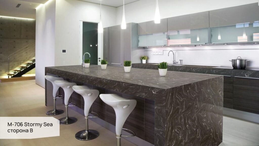 Grandex M-706 Stormy Sea (сторона B) изготовлено в правила камня