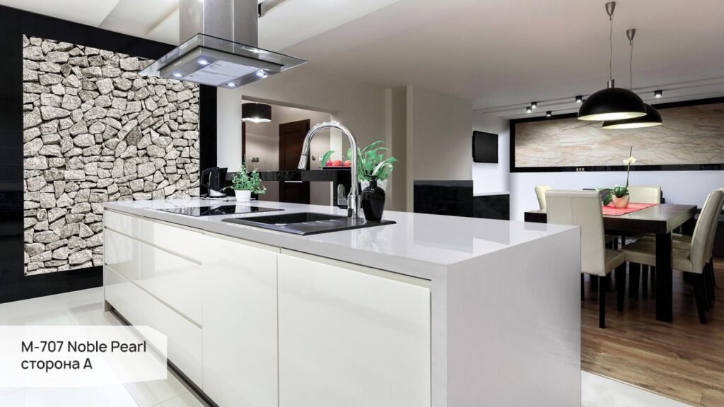 Grandex M-707 Noble Pearl (сторона A) изготовлено в правила камня