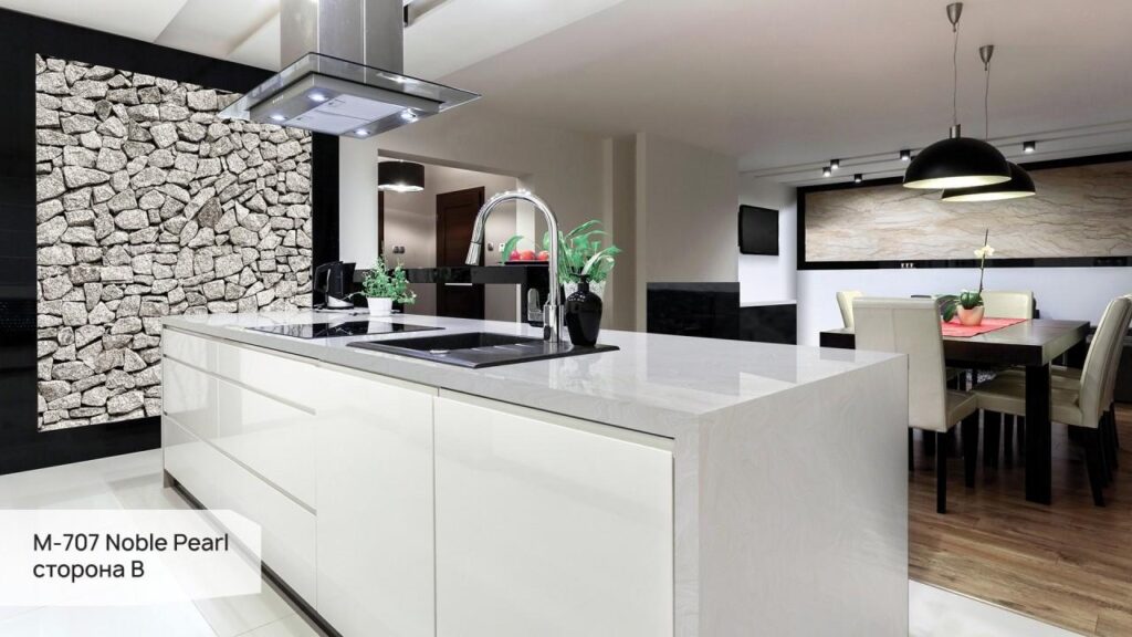 Grandex M-707 Noble Pearl (сторона B) изготовлено в правила камня