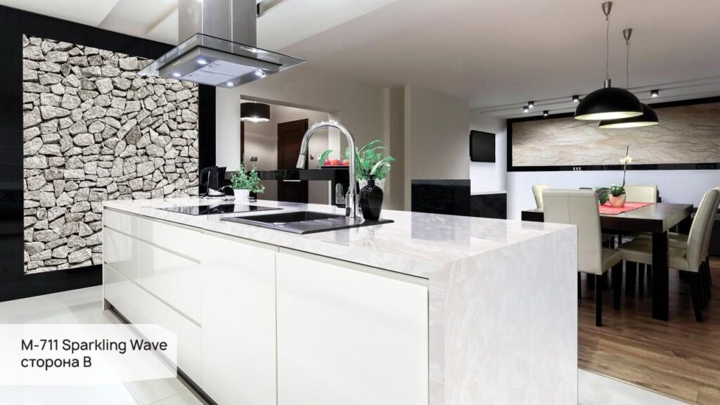 Grandex M-711 Sparkling Wave (сторона B) изготовлено в правила камня