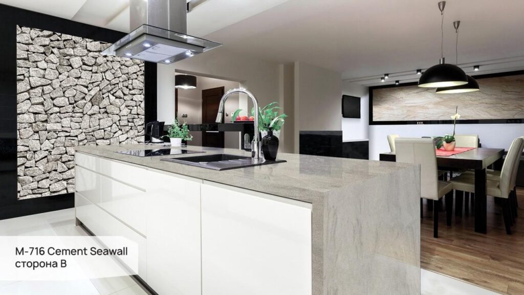 Grandex M-716 Cement Seawall (сторона B) изготовлено в правила камня