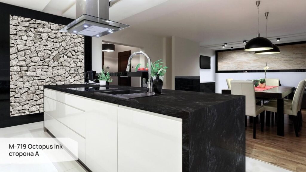 Grandex M-719 Octopus Ink (сторона A) изготовлено в правила камня