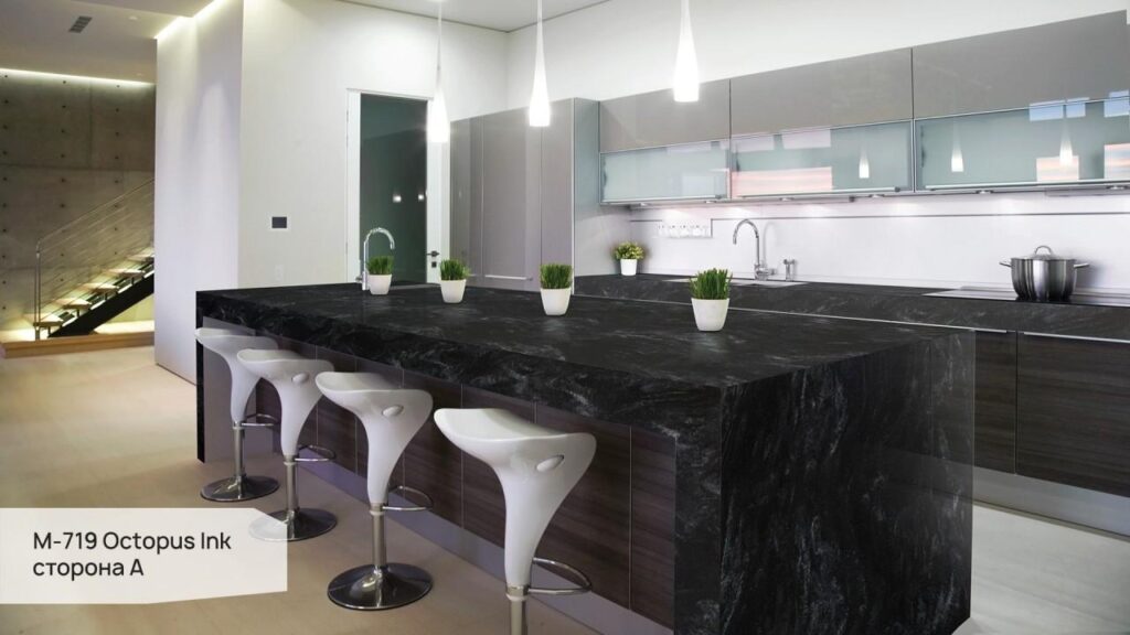 Grandex M-719 Octopus Ink (сторона A) изготовлено в правила камня