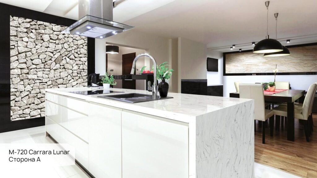 Grandex M-720 Carrara Lunar изготовлено в правила камня