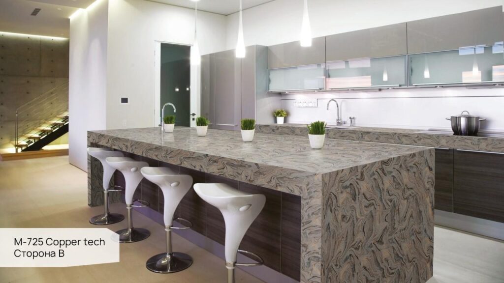 Grandex M-725 Copper Tech (сторона B) изготовлено в правила камня