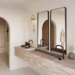 Hi-Macs M624 Cocoa изготовлено в правила камня