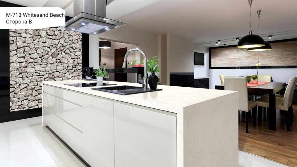 Grandex M-713 Whitesand Beach (сторона B) изготовлено в правила камня