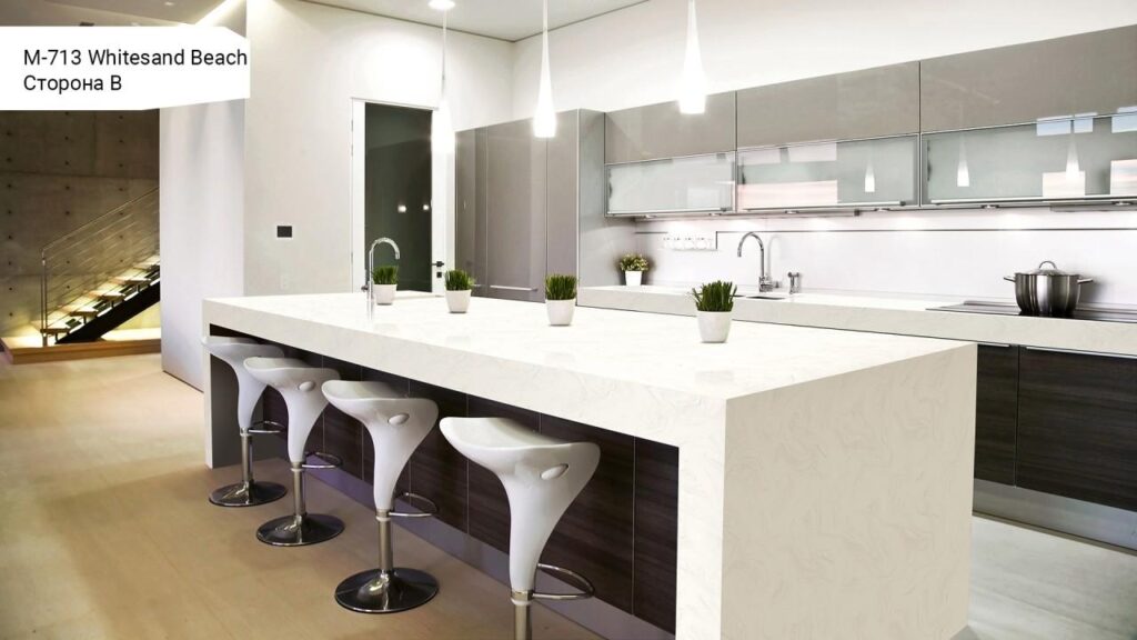 Grandex M-713 Whitesand Beach (сторона B) изготовлено в правила камня