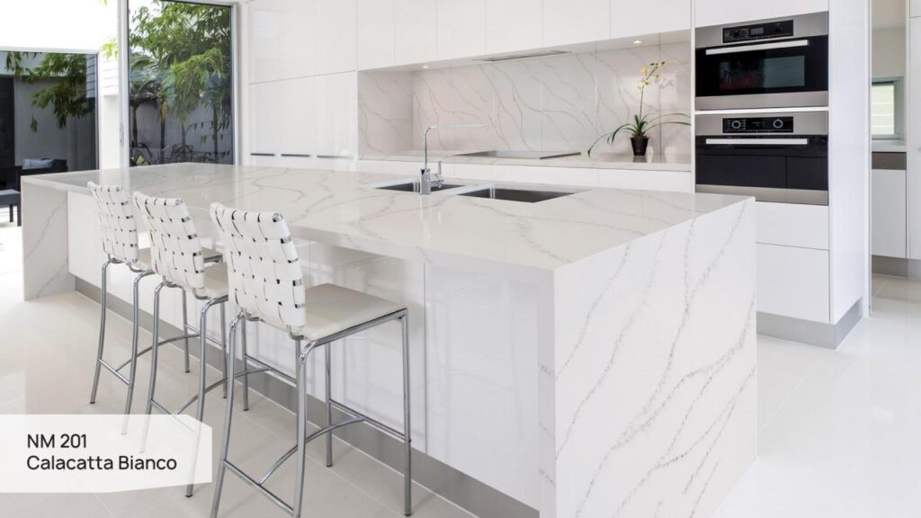 Neomarm NM 201 Calacatta Bianco изготовлено в правила камня
