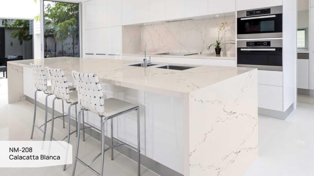 Neomarm NM 208 Calacatta Blanca изготовлено в правила камня