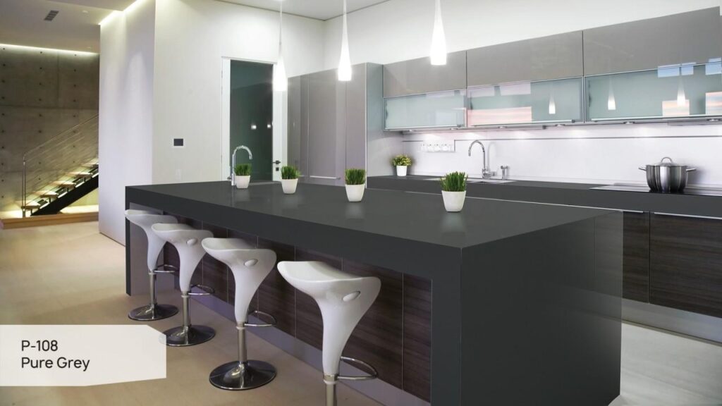 Grandex P-108 Pure Grey изготовлено в правила камня