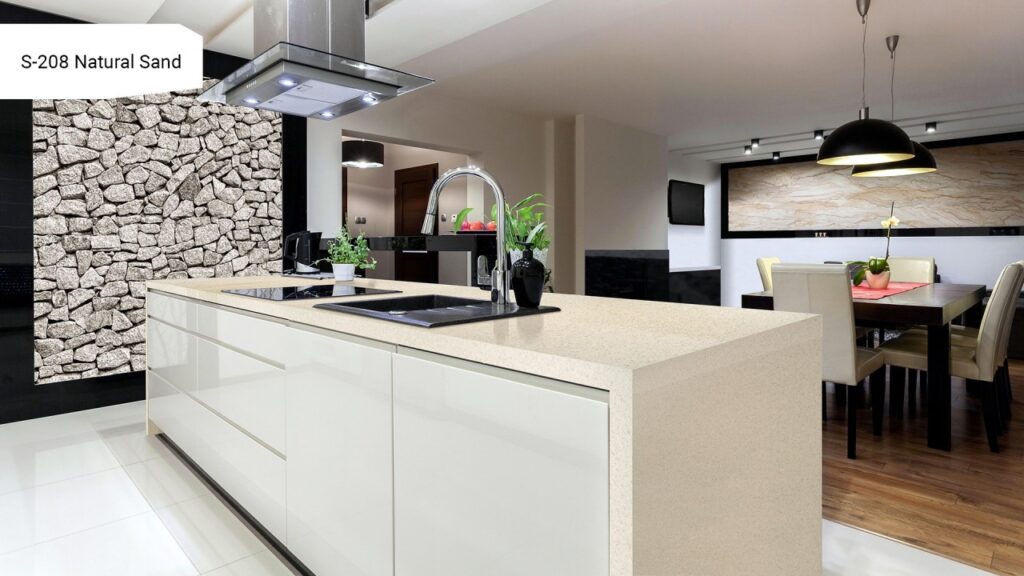 Grandex S-208 Natural Sand изготовлено в правила камня