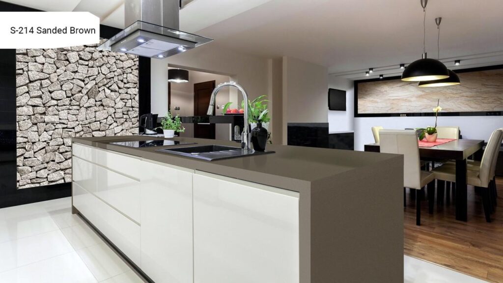 Grandex S-214 Sanded Brown изготовлено в правила камня